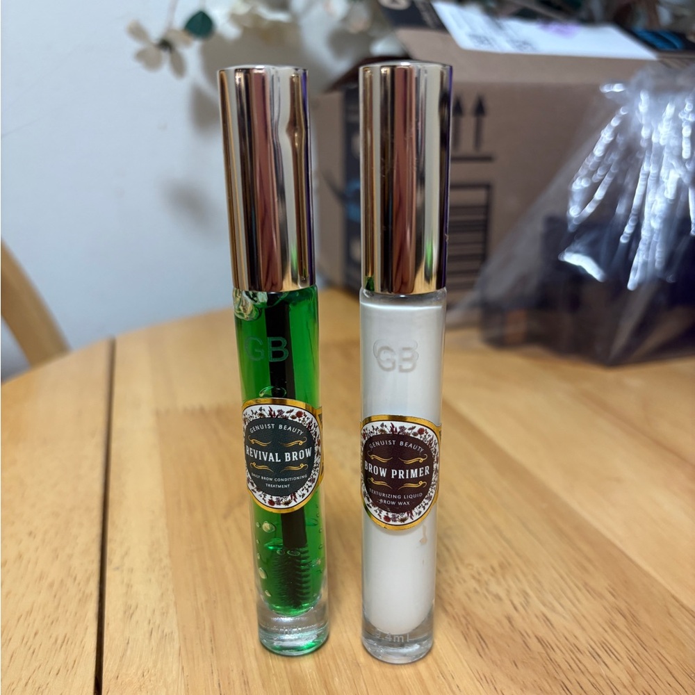 Genuist Beauty ~ REVIVAL BROW & BROW Primer 2pc Bundle ~ Full Size ~ NWOB NEW